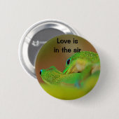 Gecko Love Ronde Button 5,7 Cm (Voorkant /achterkant)