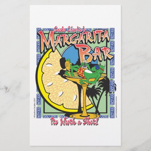 Gecko-margarita-LIMEDESIGN Briefpapier (Voorkant)