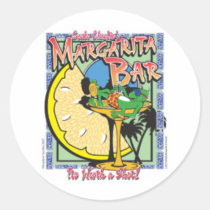 Gecko-margarita-LIMEDESIGN Ronde Sticker