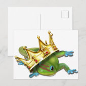 Gecko met kroon briefkaart (Voorkant / Achterkant)