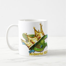 Gecko met kroon— Spreuken Koffiemok