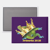 Gecko met kroon— Spreuken Magneet (Voorkant / Achterkant)