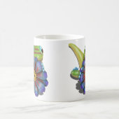 Gecko met Zinnia Bloem Koffiemok (Center)