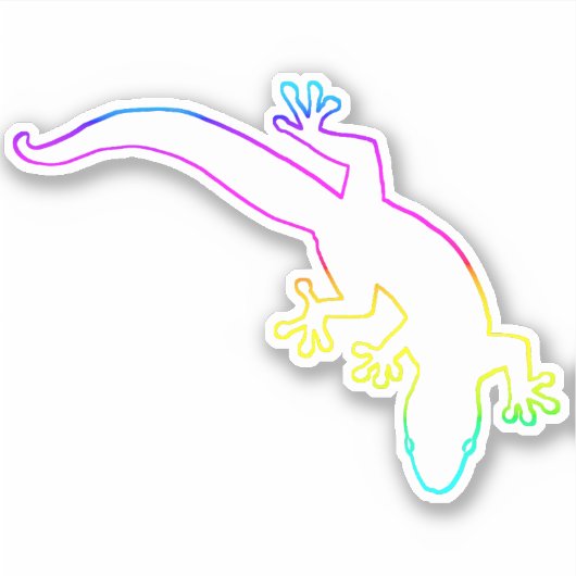 GECKO Multi-Color Outline Sticker (Voorkant)