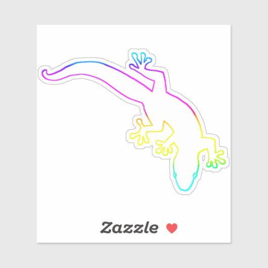 GECKO Multi-Color Outline Sticker (Vel)