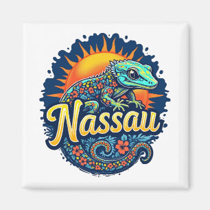 Gecko Nassau Bahamas Caribbean Magneet
