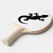 Gecko noir et blanc tafeltennisbatje (Voorkant Gekanteld)