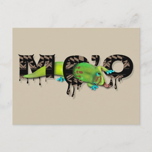 Gecko op Hawaï Briefkaart (Voorkant)