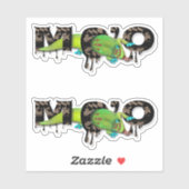 Gecko op Hawaï Sticker (Vel)