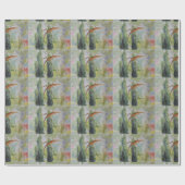 Gecko op het Scherm van het Venster Cadeaupapier (Vlak)