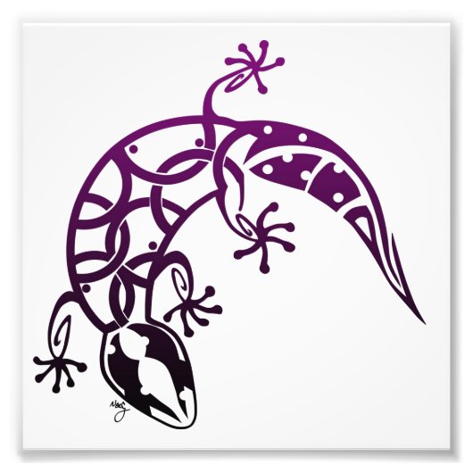 Gecko Print Foto Afdruk (Voorkant)