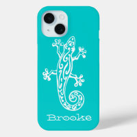 Gecko reptiel wit & aqua naam