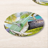 Gecko Ronde Kartonnen Onderzetter (Gebogen)