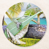 Gecko Ronde Kartonnen Onderzetter (Voorkant)