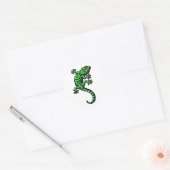 gecko ronde sticker (Envelop)