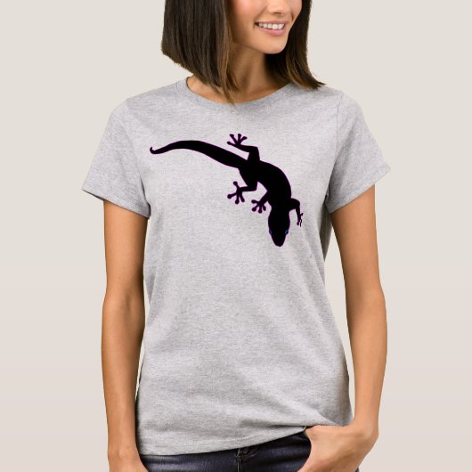 GECKO roze omlijn T-shirt (Voorkant)