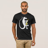 Gecko Saxophone Dark T-Shirt (Voorkant volledig)