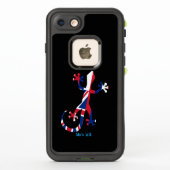 Gecko Silhouette als vlag van Hawaii (Achterkant)