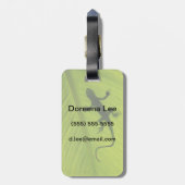 Gecko Silhouette Bagagelabel (Achterkant verticaal)