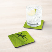 Gecko Silhouette Bier Onderzetter (Rechterzijde)