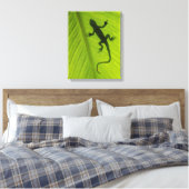 Gecko Silhouette Canvas Afdruk (Insitu (Slaapkamer))
