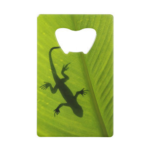 Gecko Silhouette Creditkaart Flessenopener