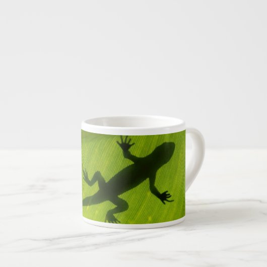 Gecko Silhouette Espresso Kop (Voorkant rechts)