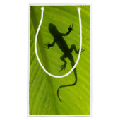 Gecko Silhouette Klein Cadeauzakje (Voorkant)