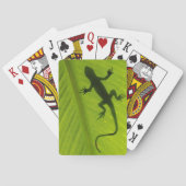 Gecko Silhouette Pokerkaarten (Achterkant)
