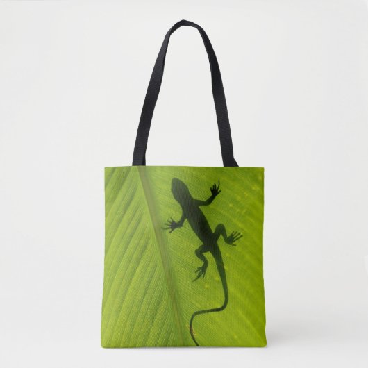 Gecko Silhouette Tote Bag (Voorkant)
