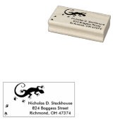 Gecko Silver en je ruggengraat. en ideeën Rubberstempel (Gestempeld)