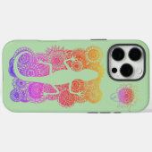 Gecko sitzt auf Mandala Blumen Case-Mate iPhone Case (Achterkant (horizontaal))