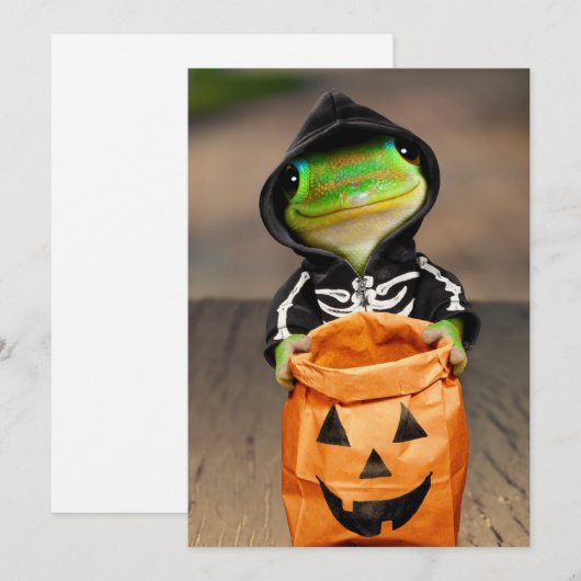 Gecko Skelet Kaart (Voorkant / Achterkant)