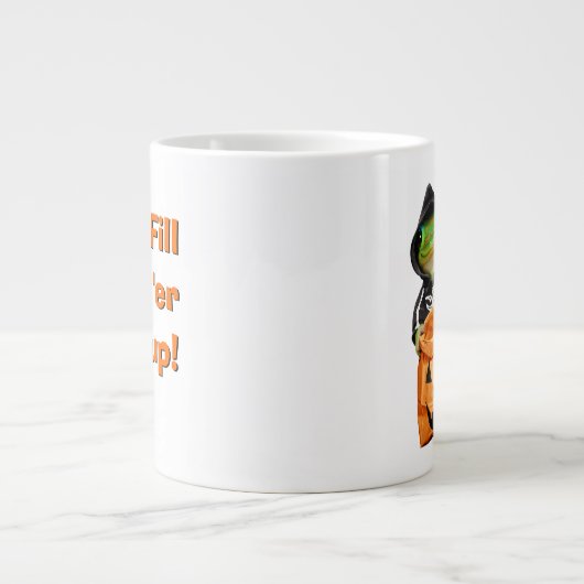 Gecko Skeleton Grote Koffiekop (Voorkant)