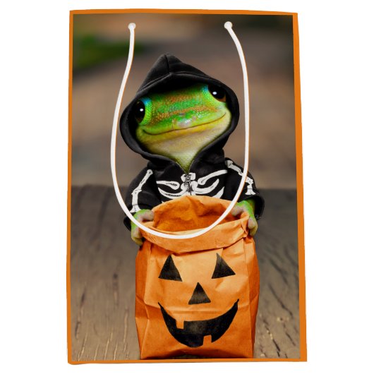 Gecko Skeleton Medium Cadeauzakje (Voorkant)
