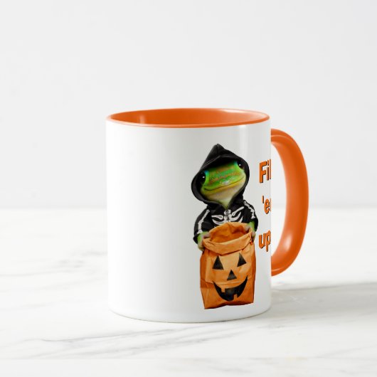 Gecko Skeleton Mok (Voorkant rechts)