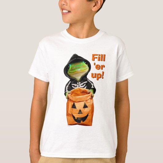 Gecko Skeleton T-shirt (Voorkant)