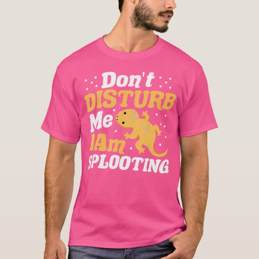 Gecko Sleeping Lizard Crested Leopard Gecko T-shirt (Voorkant)