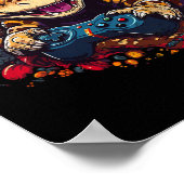 Gecko Spelen Videogame Lizard &amp; Reptielen Gam Poster (Hoek)