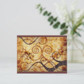 Gecko Spiral Twins Briefkaart (Staand voorkant)
