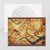 Gecko Spiral Twins Briefkaart (Voorkant / Achterkant)