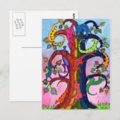 Gecko Tree of Life Briefkaart (Voorkant / Achterkant)