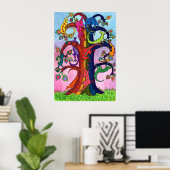 Gecko Tree of Life Poster (Thuiskantoor)