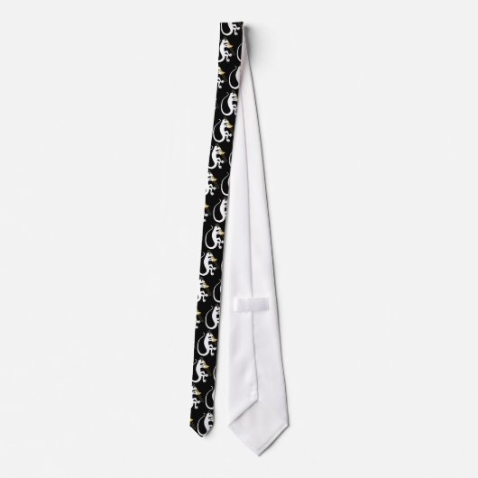 Gecko Trombone Necktie Stropdas (Achterkant)