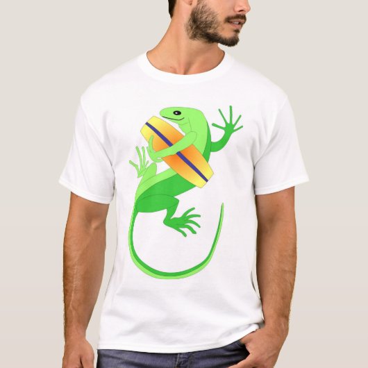 Gecko Wakeboard Surf T-shirt (Voorkant)