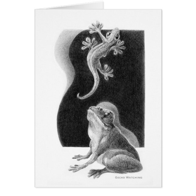 Gecko Watching Card (Voorkant)