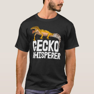 Gecko Whispherer Funny Gecko Reptile Mannen T-shirt