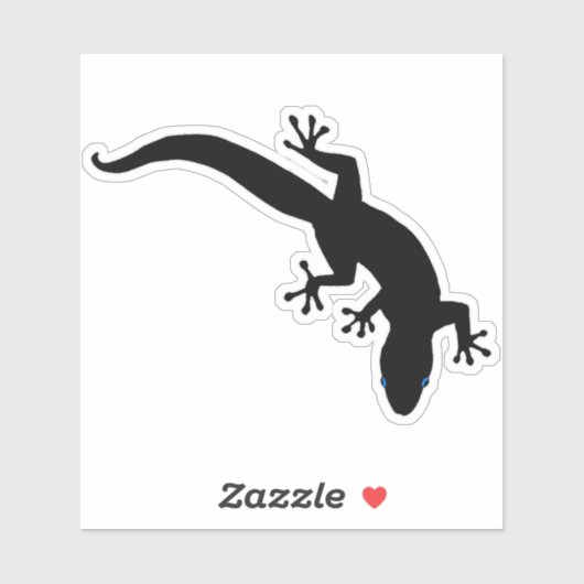 GECKO White Outline Sticker (Vel)