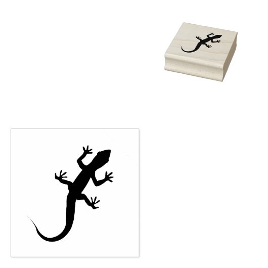 Gecko Wildlife Rubberstempel (Gestempeld)