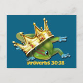 Gecko with crown—Proverbs Briefkaart (Voorkant)